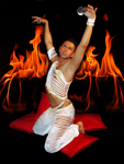 Zadiel mit seiner orientalischen Performance im Floryaclub!